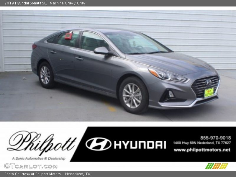 Machine Gray / Gray 2019 Hyundai Sonata SE