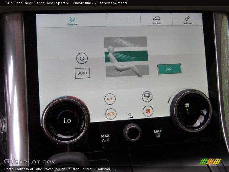 Narvik Black / Espresso/Almond 2019 Land Rover Range Rover Sport SE
