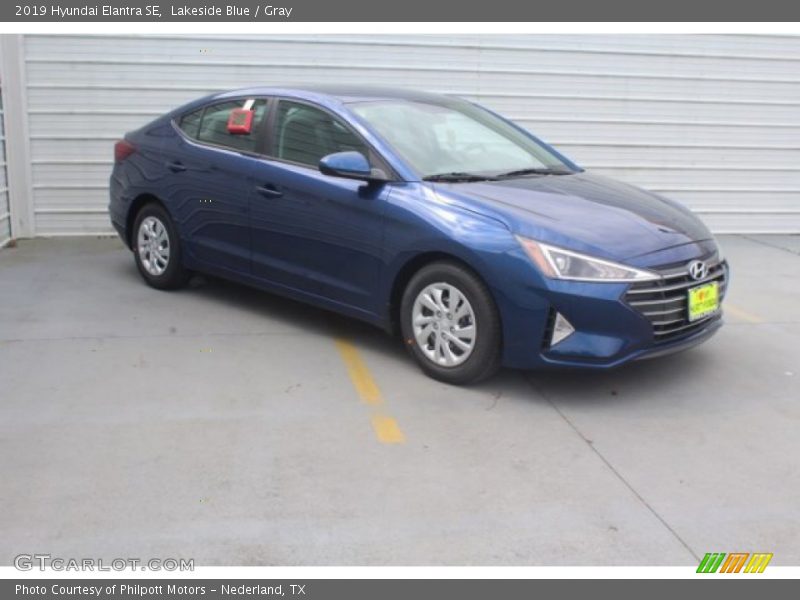 Lakeside Blue / Gray 2019 Hyundai Elantra SE