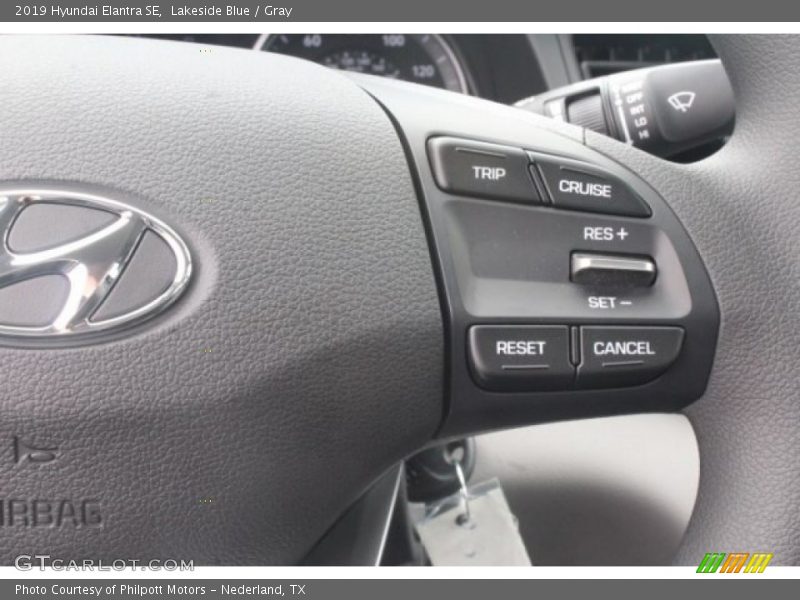 Lakeside Blue / Gray 2019 Hyundai Elantra SE