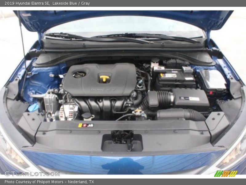 Lakeside Blue / Gray 2019 Hyundai Elantra SE