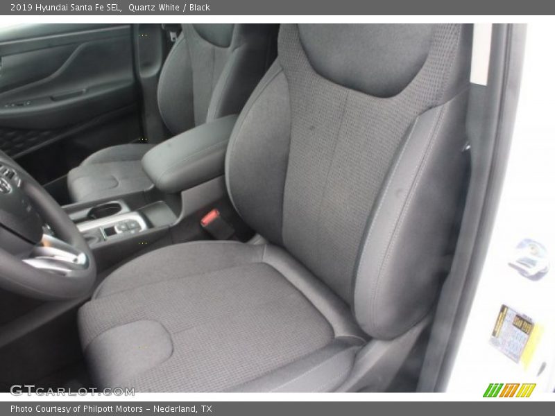 Quartz White / Black 2019 Hyundai Santa Fe SEL