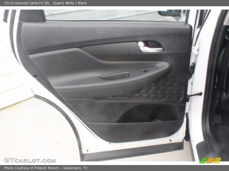 Quartz White / Black 2019 Hyundai Santa Fe SEL