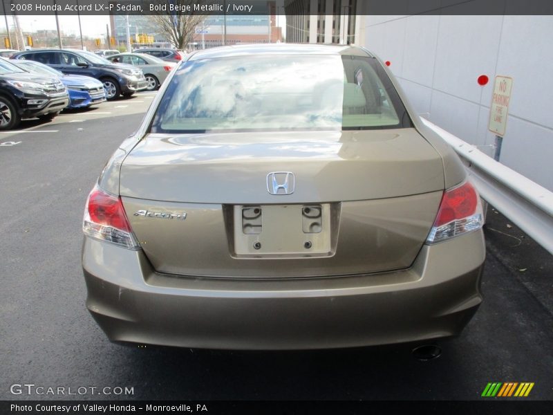 Bold Beige Metallic / Ivory 2008 Honda Accord LX-P Sedan