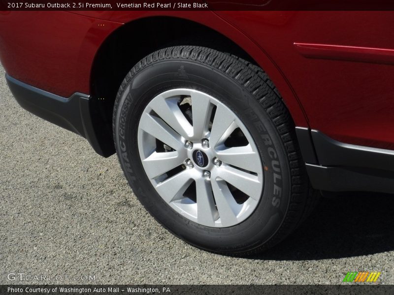 Venetian Red Pearl / Slate Black 2017 Subaru Outback 2.5i Premium