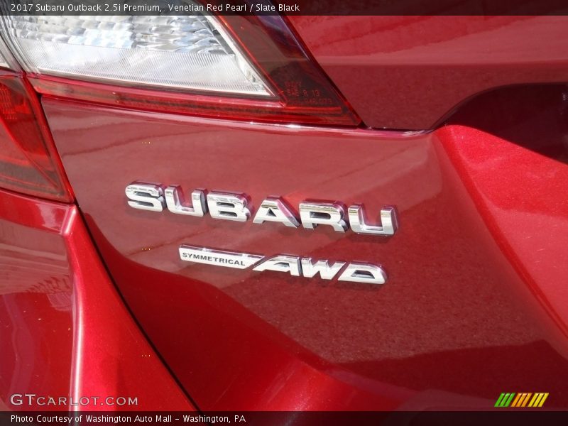 Venetian Red Pearl / Slate Black 2017 Subaru Outback 2.5i Premium