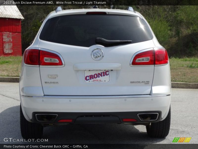 White Frost Tricoat / Light Titanium 2017 Buick Enclave Premium AWD