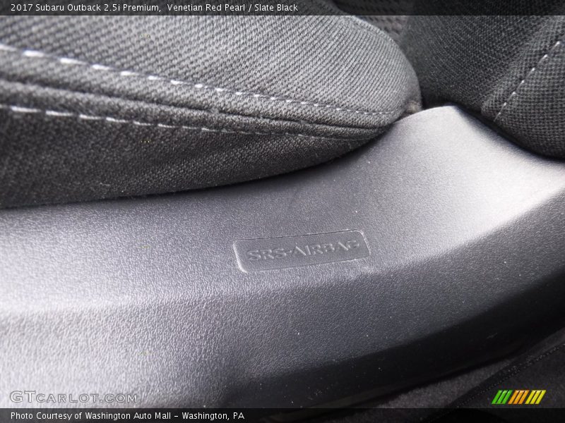 Venetian Red Pearl / Slate Black 2017 Subaru Outback 2.5i Premium