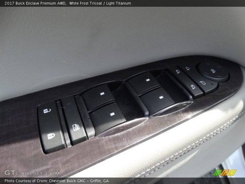 White Frost Tricoat / Light Titanium 2017 Buick Enclave Premium AWD