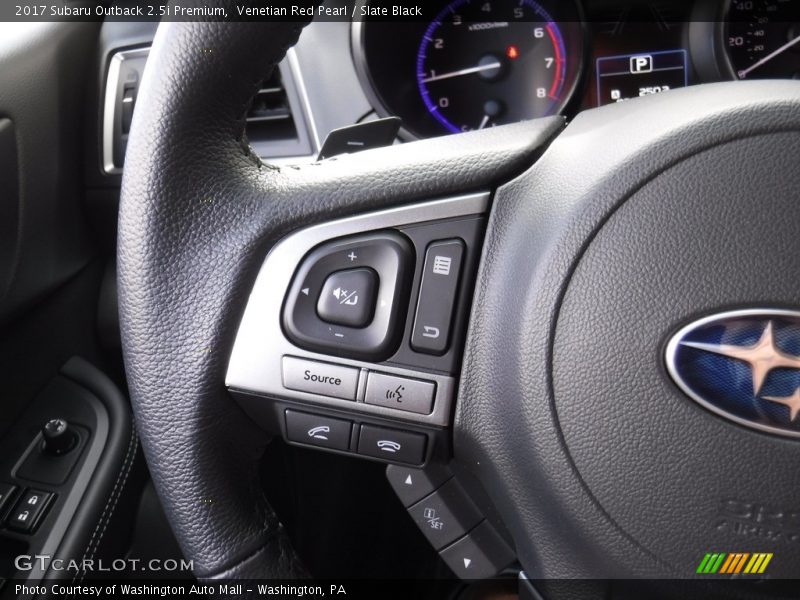 Venetian Red Pearl / Slate Black 2017 Subaru Outback 2.5i Premium