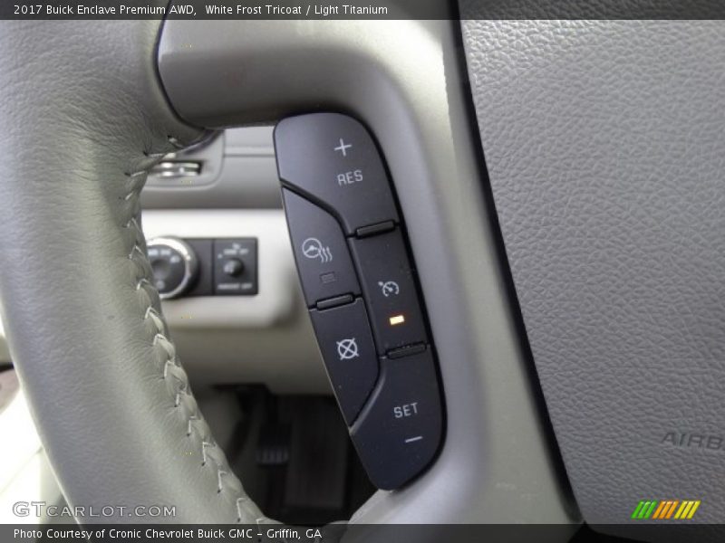 White Frost Tricoat / Light Titanium 2017 Buick Enclave Premium AWD