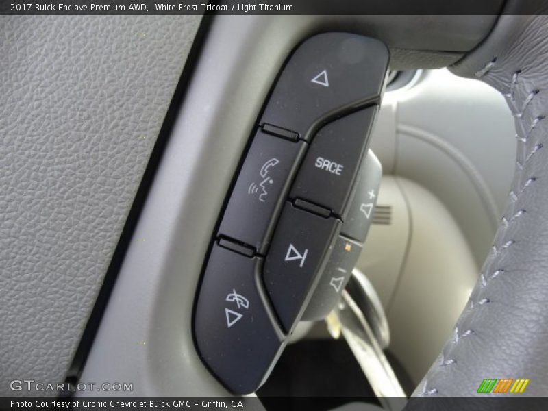 White Frost Tricoat / Light Titanium 2017 Buick Enclave Premium AWD