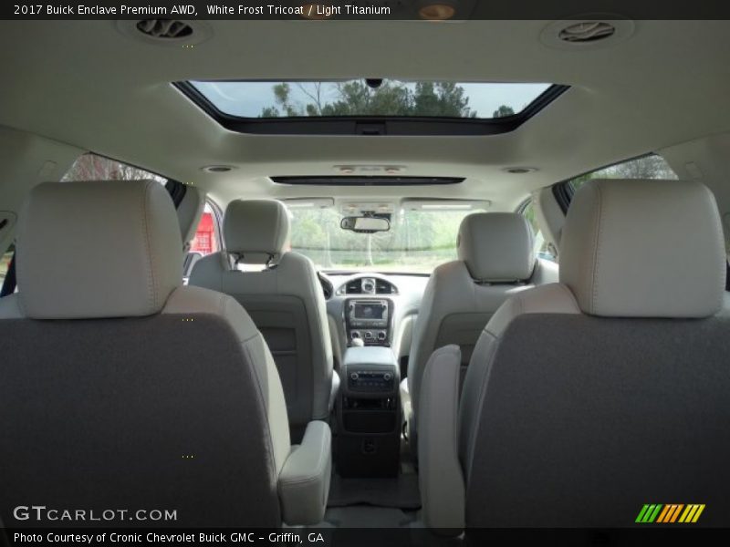 White Frost Tricoat / Light Titanium 2017 Buick Enclave Premium AWD