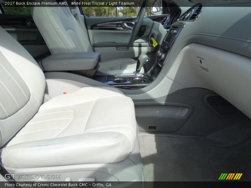 White Frost Tricoat / Light Titanium 2017 Buick Enclave Premium AWD