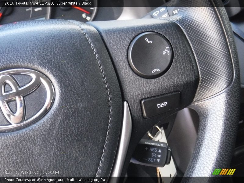 Super White / Black 2016 Toyota RAV4 LE AWD