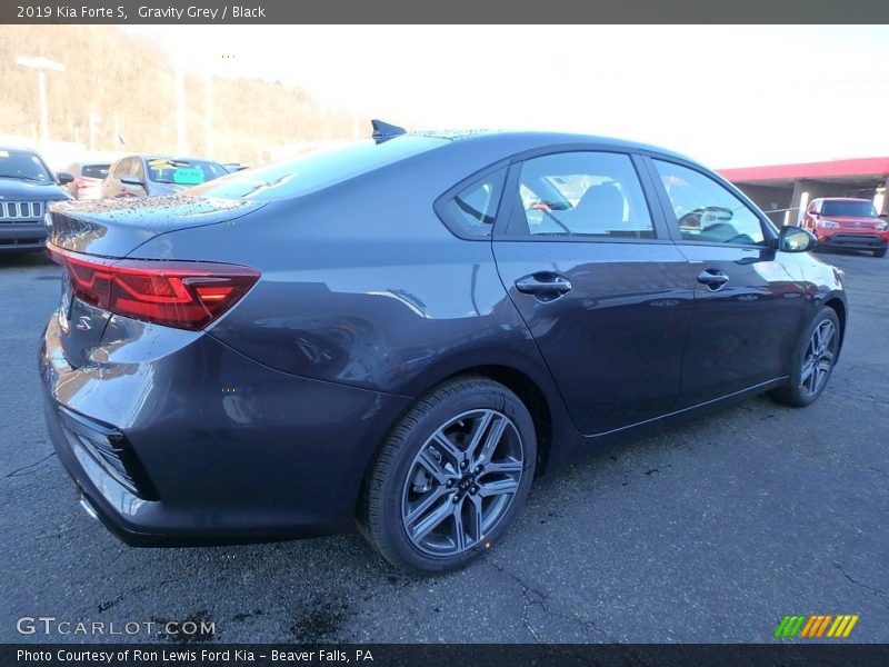 Gravity Grey / Black 2019 Kia Forte S