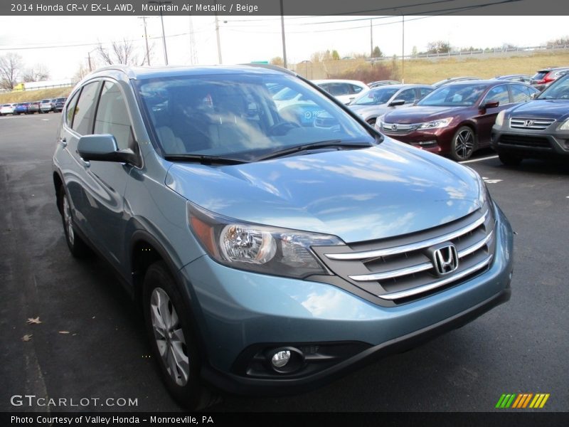 Mountain Air Metallic / Beige 2014 Honda CR-V EX-L AWD