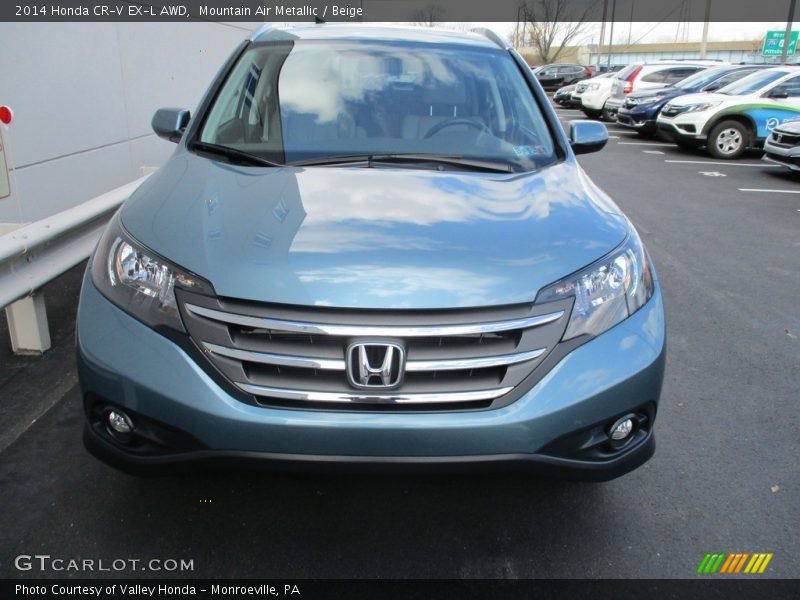 Mountain Air Metallic / Beige 2014 Honda CR-V EX-L AWD
