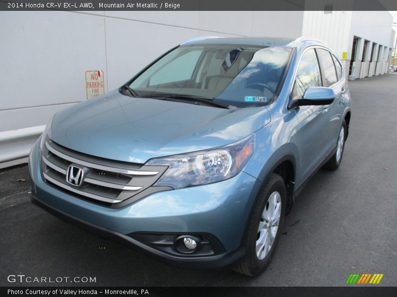 Mountain Air Metallic / Beige 2014 Honda CR-V EX-L AWD