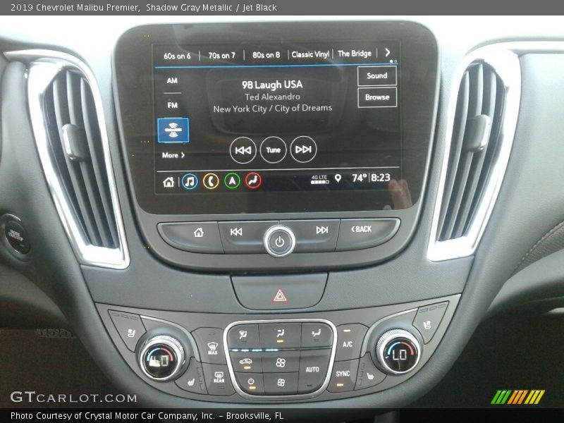 Shadow Gray Metallic / Jet Black 2019 Chevrolet Malibu Premier