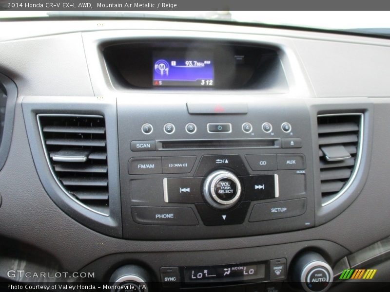 Mountain Air Metallic / Beige 2014 Honda CR-V EX-L AWD