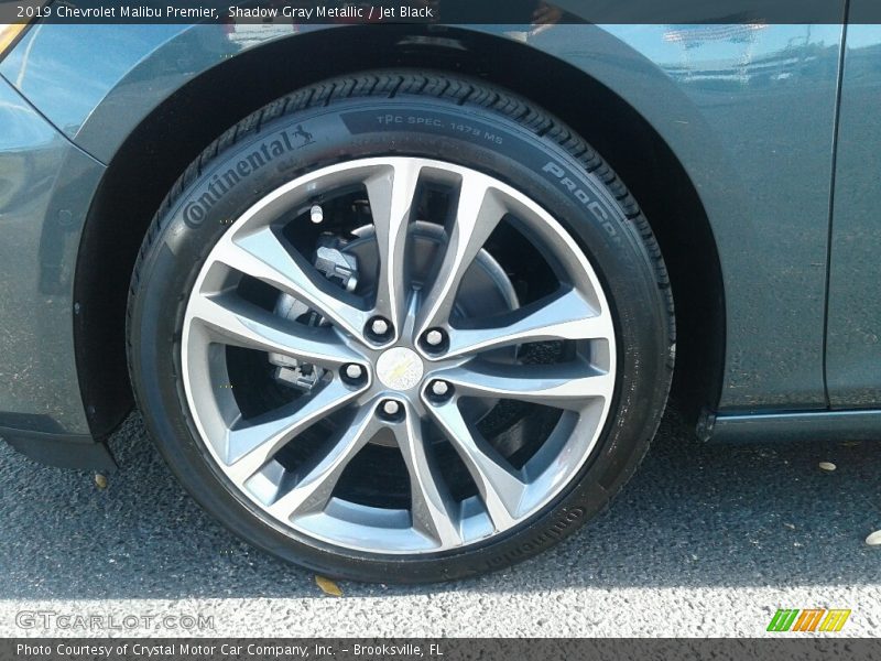 Shadow Gray Metallic / Jet Black 2019 Chevrolet Malibu Premier