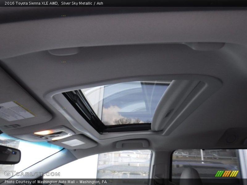 Silver Sky Metallic / Ash 2016 Toyota Sienna XLE AWD