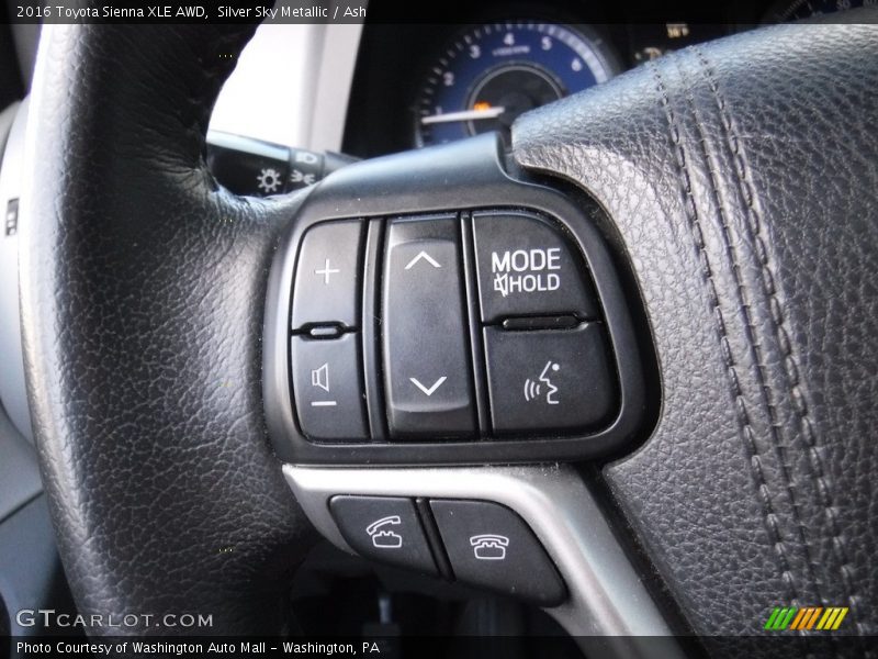 Silver Sky Metallic / Ash 2016 Toyota Sienna XLE AWD