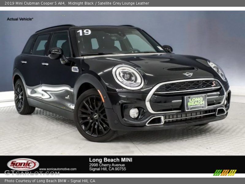 Midnight Black / Satellite Grey Lounge Leather 2019 Mini Clubman Cooper S All4