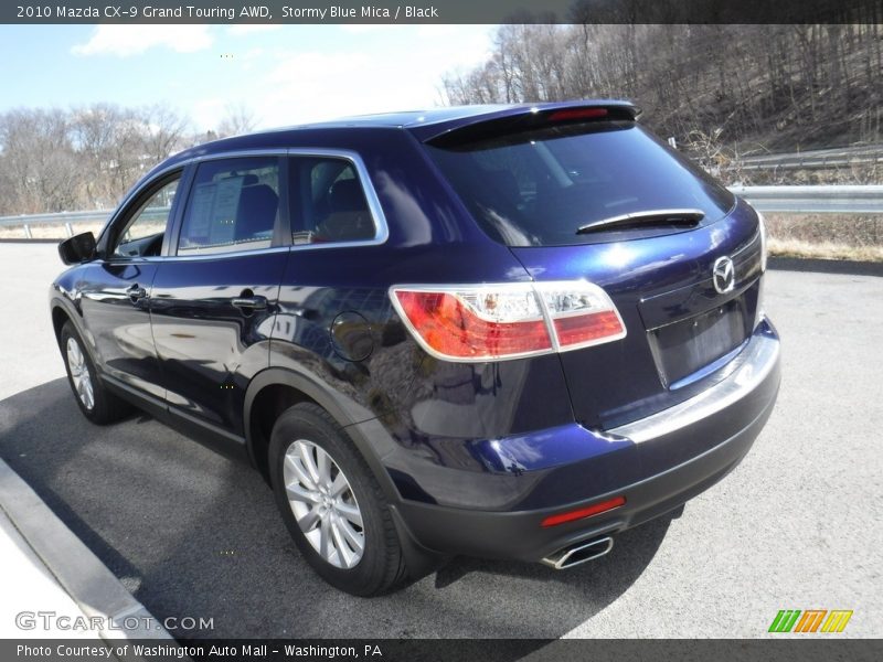 Stormy Blue Mica / Black 2010 Mazda CX-9 Grand Touring AWD