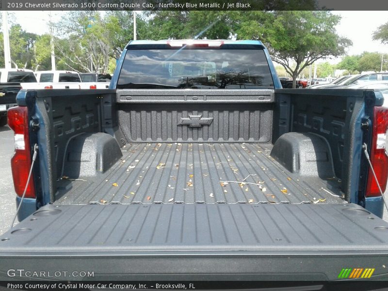 Northsky Blue Metallic / Jet Black 2019 Chevrolet Silverado 1500 Custom Double Cab