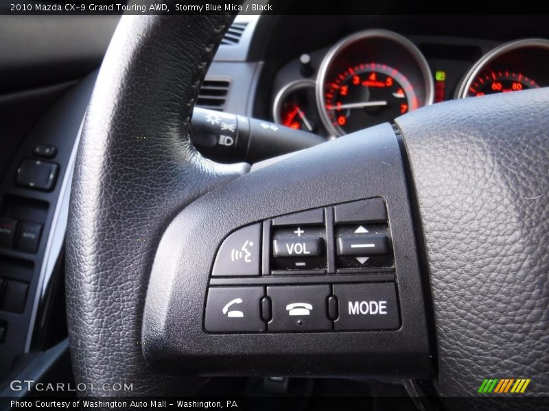 Stormy Blue Mica / Black 2010 Mazda CX-9 Grand Touring AWD