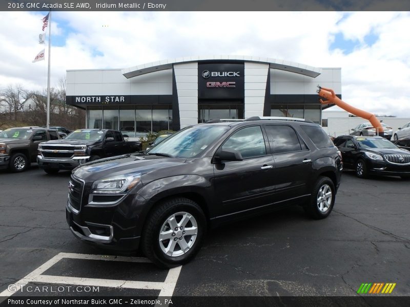 Iridium Metallic / Ebony 2016 GMC Acadia SLE AWD