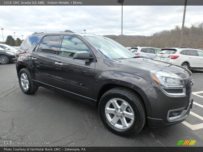 Iridium Metallic / Ebony 2016 GMC Acadia SLE AWD
