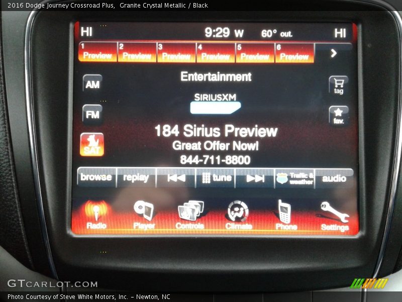 Granite Crystal Metallic / Black 2016 Dodge Journey Crossroad Plus