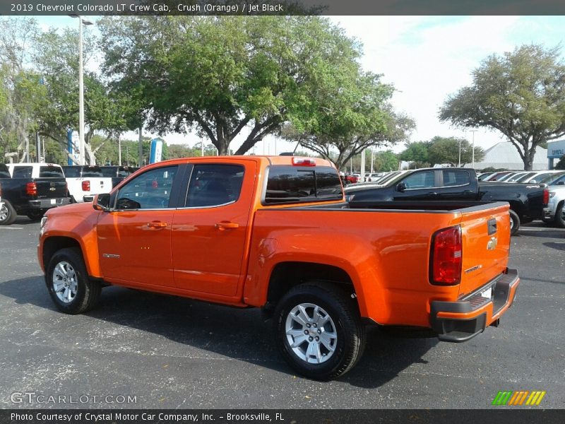 Crush (Orange) / Jet Black 2019 Chevrolet Colorado LT Crew Cab