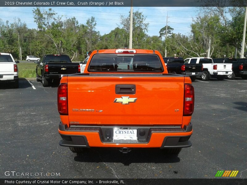 Crush (Orange) / Jet Black 2019 Chevrolet Colorado LT Crew Cab