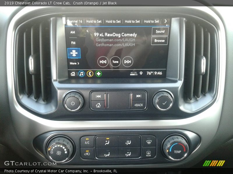 Crush (Orange) / Jet Black 2019 Chevrolet Colorado LT Crew Cab