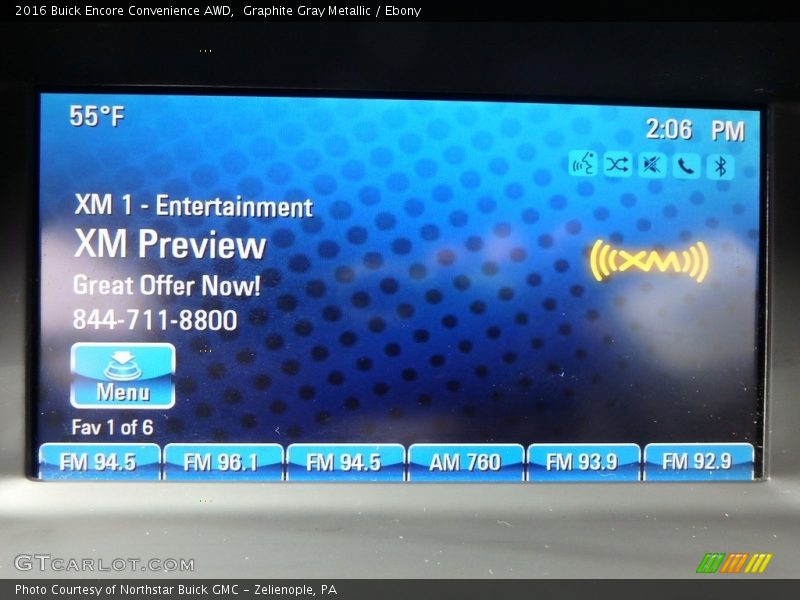 Graphite Gray Metallic / Ebony 2016 Buick Encore Convenience AWD