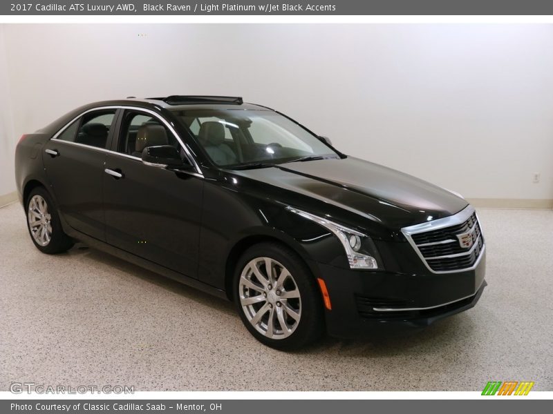 Black Raven / Light Platinum w/Jet Black Accents 2017 Cadillac ATS Luxury AWD
