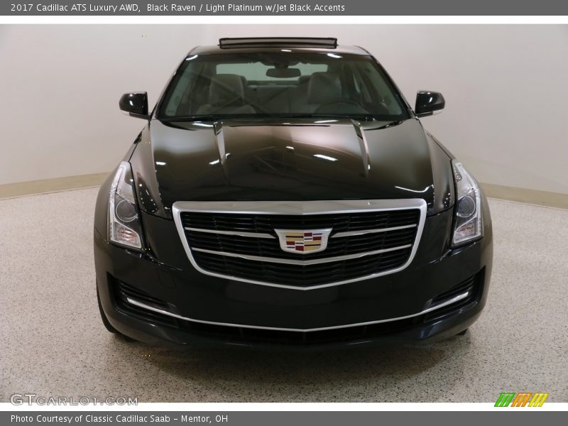 Black Raven / Light Platinum w/Jet Black Accents 2017 Cadillac ATS Luxury AWD