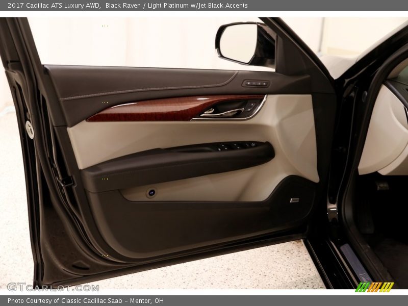 Black Raven / Light Platinum w/Jet Black Accents 2017 Cadillac ATS Luxury AWD