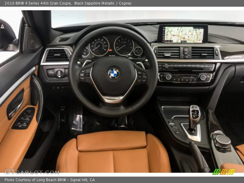 Black Sapphire Metallic / Cognac 2019 BMW 4 Series 440i Gran Coupe