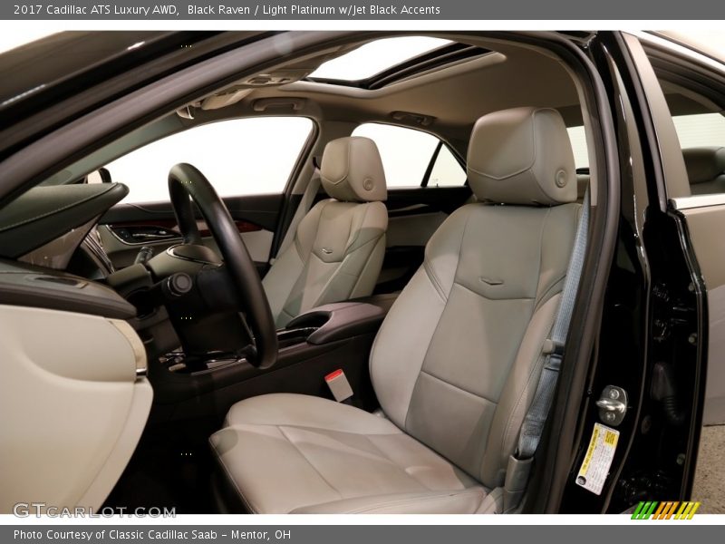 Black Raven / Light Platinum w/Jet Black Accents 2017 Cadillac ATS Luxury AWD