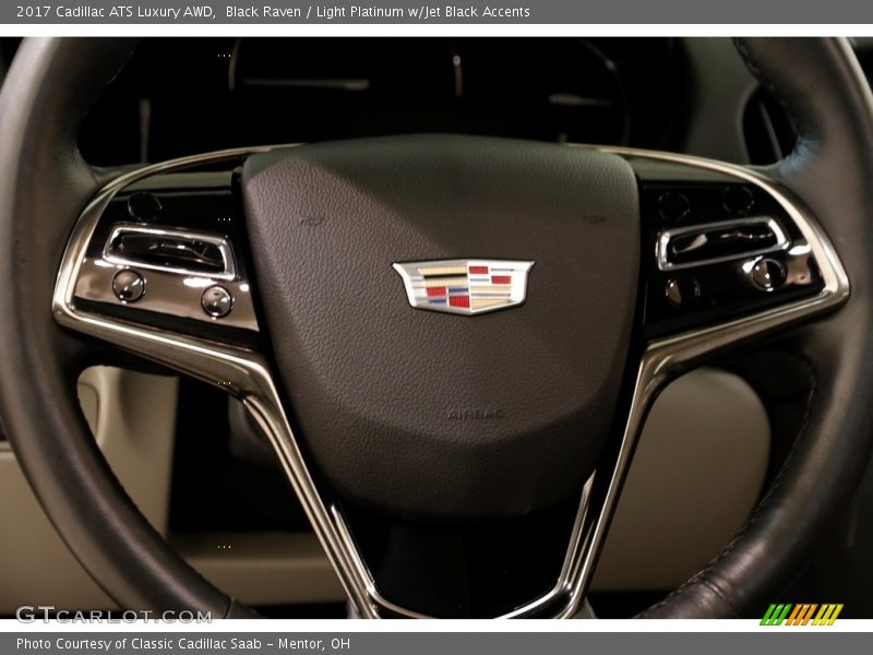 Black Raven / Light Platinum w/Jet Black Accents 2017 Cadillac ATS Luxury AWD