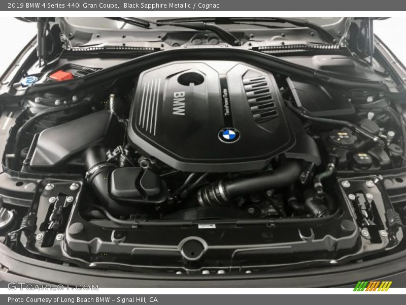 Black Sapphire Metallic / Cognac 2019 BMW 4 Series 440i Gran Coupe