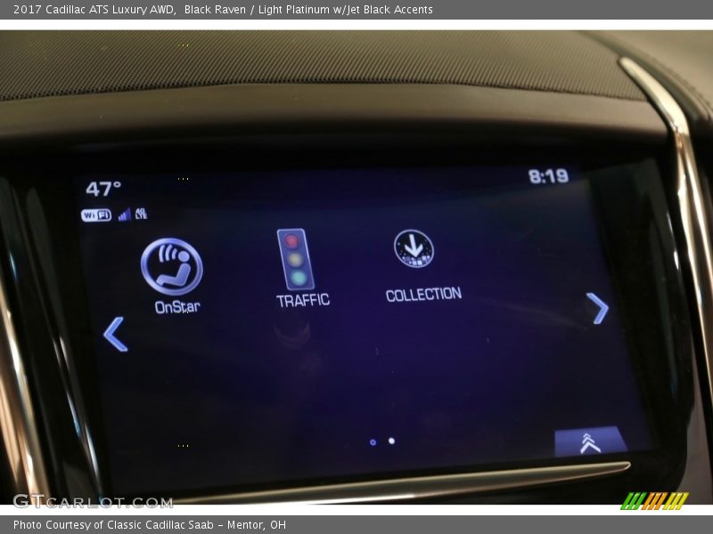 Black Raven / Light Platinum w/Jet Black Accents 2017 Cadillac ATS Luxury AWD