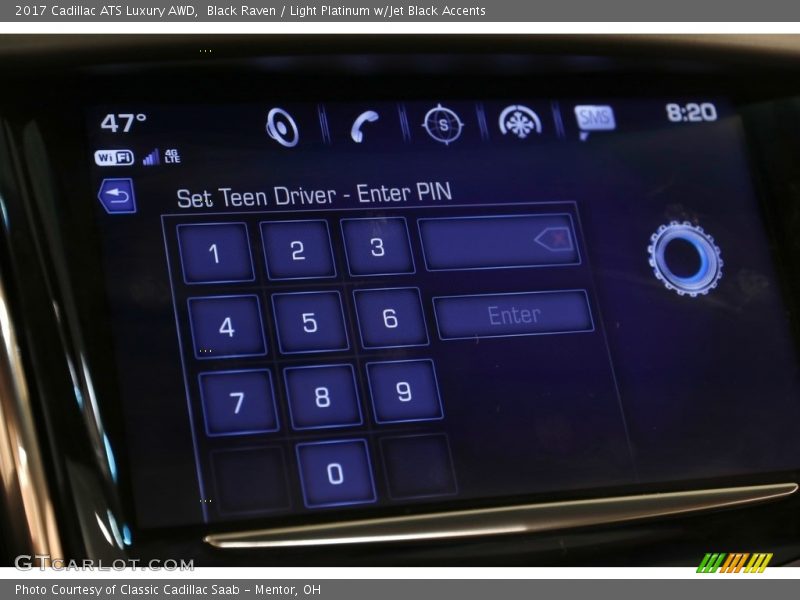 Black Raven / Light Platinum w/Jet Black Accents 2017 Cadillac ATS Luxury AWD