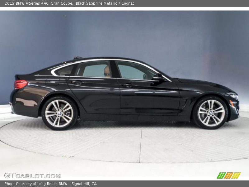 Black Sapphire Metallic / Cognac 2019 BMW 4 Series 440i Gran Coupe