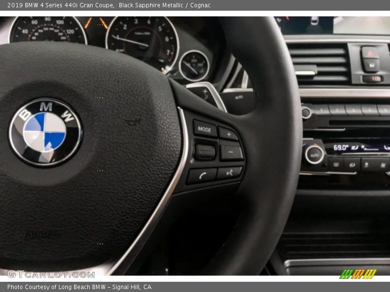 Black Sapphire Metallic / Cognac 2019 BMW 4 Series 440i Gran Coupe
